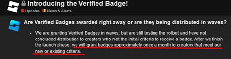 Update on Verified Badges - Announcements - Developer Forum | Roblox