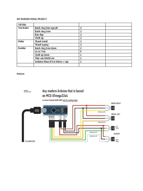 Diy Rudder Pedal Project | PDF