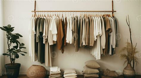 Generative AI, Cloth store aesthetic background, photo of clothes ...