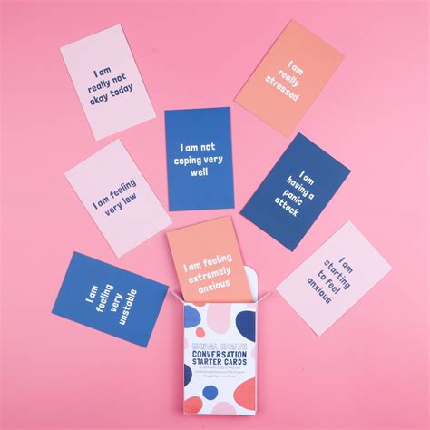 Mental Health Conversation Starter Cards 20 Pack | Etsy