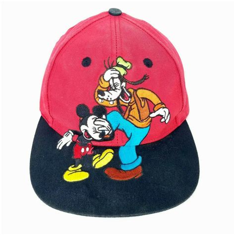 GOOFY’S HAT CO DISNEY Embroidered Goofy Mickey Snapback Cap Hat VTG 90s ...