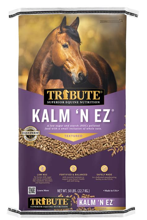 Kalm 'N EZ® Textured Horse Feed – Tribute Equine Nutrition