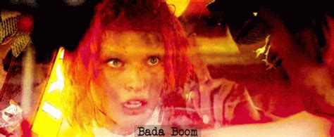 Bada Boom GIF - Fifth Element Milla Jovovich Leeloo - GIF 탐색 및 공유