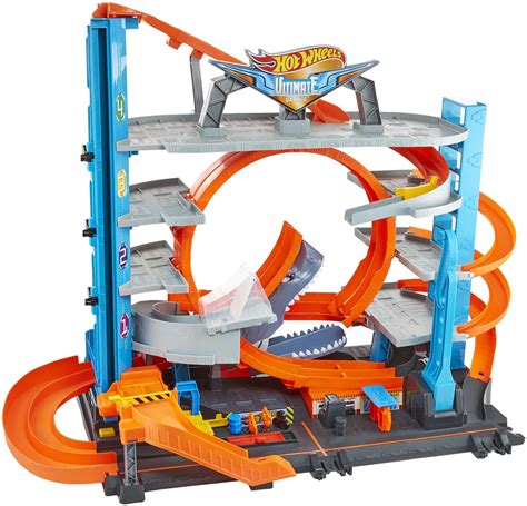 Buy Hot Wheels City Ultimate Garage Playset, Multi-Level Garage, Parking for 90 Cars, 2-Car ...