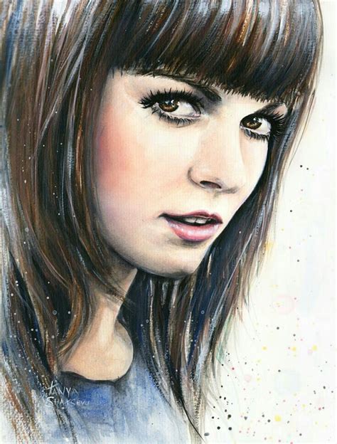 Colored pencil！ | Watercolor portraits, Watercolor portrait painting, Portrait painting