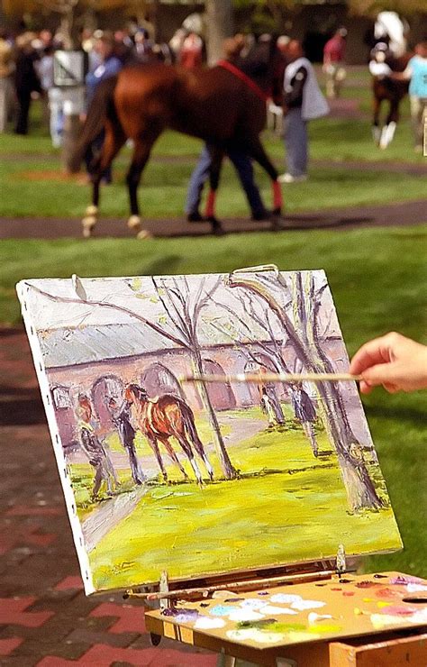 Lexington kentucky keeneland race track artist at work – Artofit