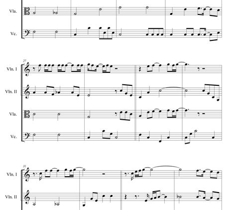 Waste Sheet music - Phish - for String Quartet - Violin - Viola - Cello