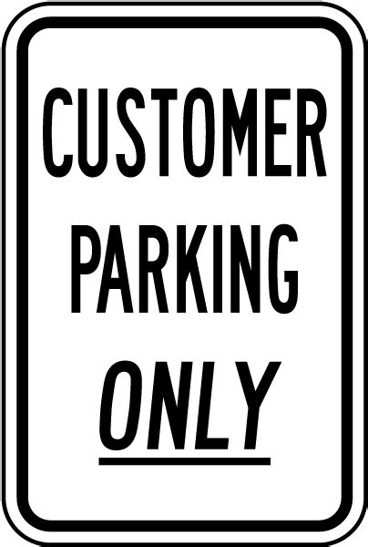 Customer Parking Only Sign - Get 10% Off Now