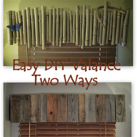 Bamboo or Pallet Wood Valance - Easy diy - Scavenger Chic