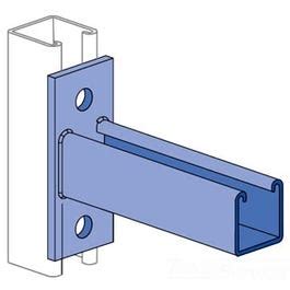 P2945HG Unistrut 2-Hole 12" Channel Bracket - Opening Up - Hot Dipped Galvanized Finish