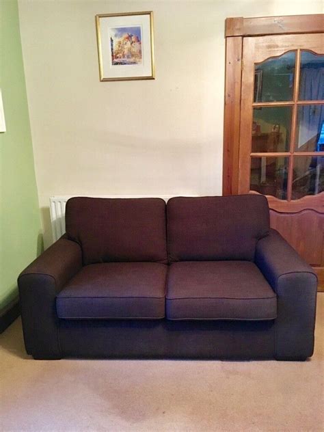 Brown 2 seater DFS fabric sofa, excellent condition | in Elgin, Moray ...