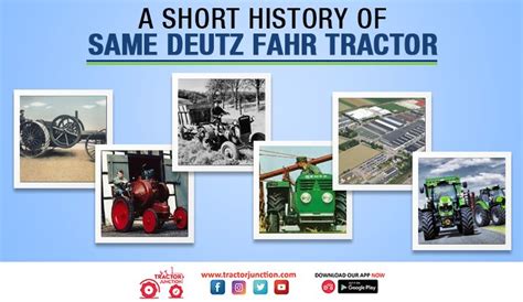 History of Same Deutz Fahr Tractor - Infographic