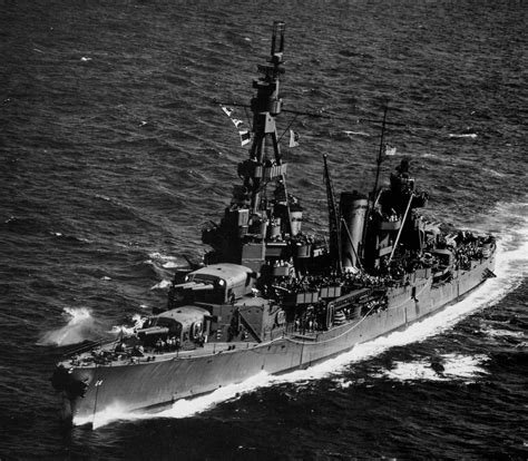 [Warship] Heavy cruiser USS Pensacola (CA-24), nicknamed the "Grey ...