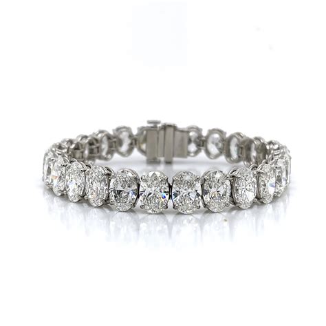 Stunning Oval-Cut Diamond Tennis Bracelet Los Angeles Jeweler | Peter Norman