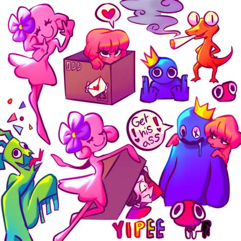 Rainbow Friends Doodle Page by covenpengu on DeviantArt