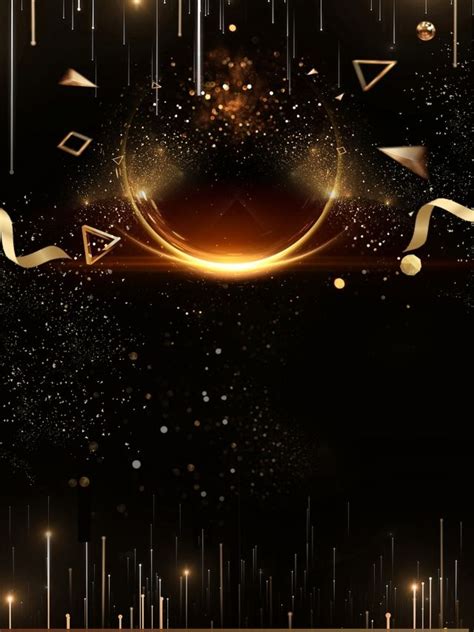 Black Gold Atmospheric Party Background Design | Poster background design, Simple background ...