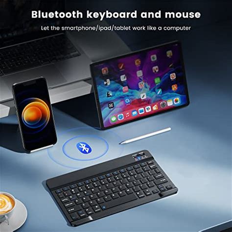 Wireless Bluetooth Rechargeable Keyboard, Multi-Device Universal ...