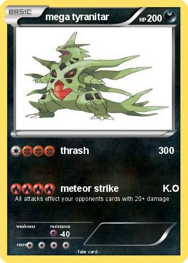 Pokémon mega tyranitar 24 24 - thrash 300 - My Pokemon Card