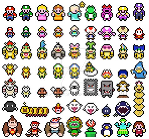 Pixel Super Mario Sprites by mudkat101 on DeviantArt