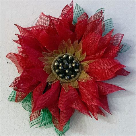 Christmas Clearance Poinsettia Wreath Self Gift Housewarming - Etsy | Wreaths, Christmas ...