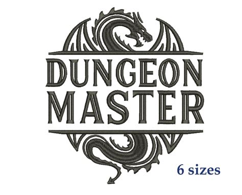 Dungeon Master Embroidery Design Dungeons and Dragons 6 | Etsy