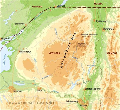 Adirondack Mountains Maps