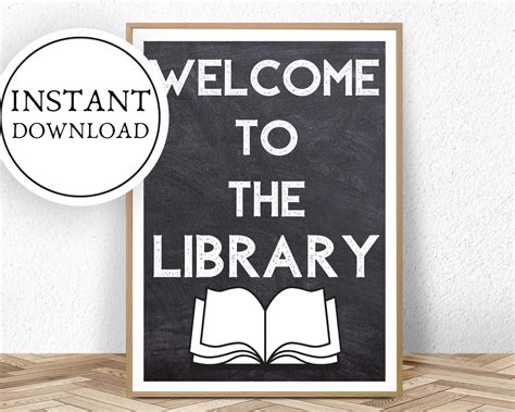 Library Art Library Printable Library Wall Art Library - Etsy