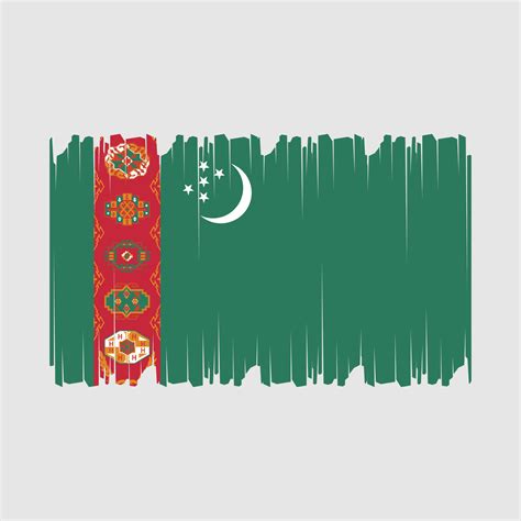 Turkmenistan Flag Vector Illustration 21944864 Vector Art at Vecteezy