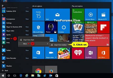 Pin To Taskbar And Unpin From Taskbar Apps In Windows 10 Windows | Images and Photos finder