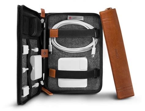 This Luxury Leather Travel Tote Has Spots for All Your Tech