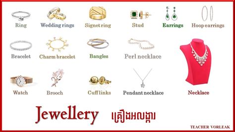 Learn English Khmer Jewelry/Jewellery Names in English ...