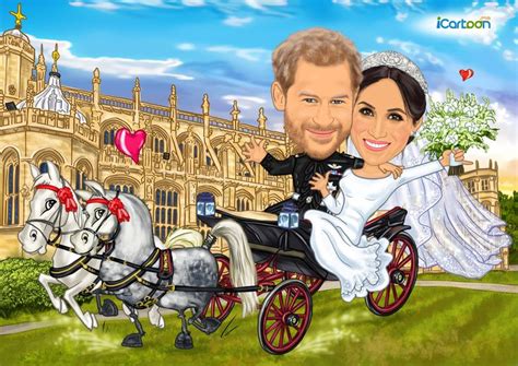 Pin on Prince Harry and Meghan's wedding caricatures