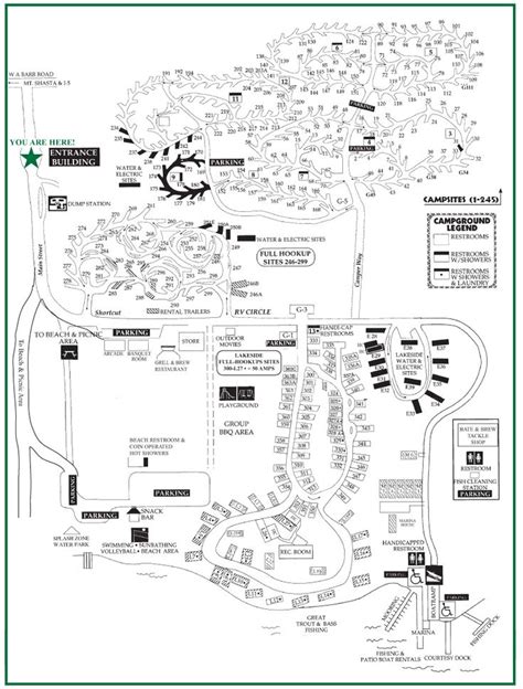 Lake Siskiyou Camp Resort Map - Map Of Israel And Palestine