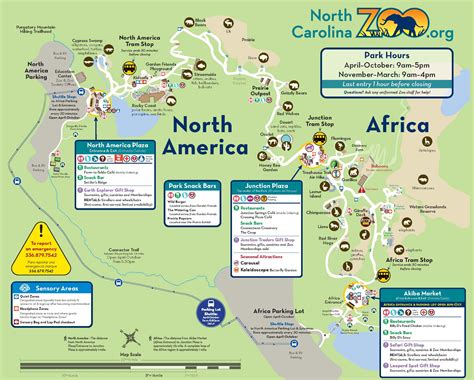 North Carolina Zoo Habitats, Exhibits, & Map - Kid Friendly Triad