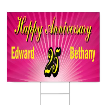 Personalized Anniversary Sign | SignsToYou.com