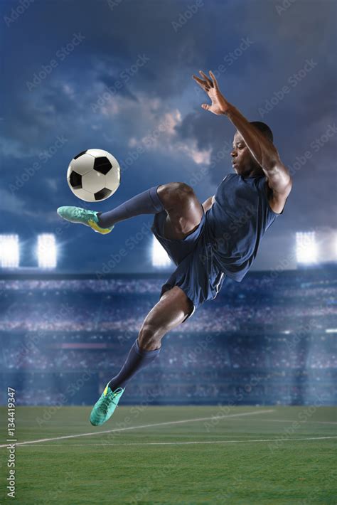 African American Soccer Player Stock Photo | Adobe Stock