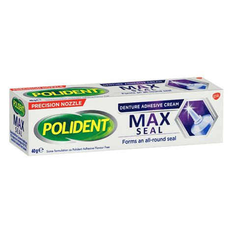 Polident Denture Adhesive Cream Max Seal 40g | Discount Chemist