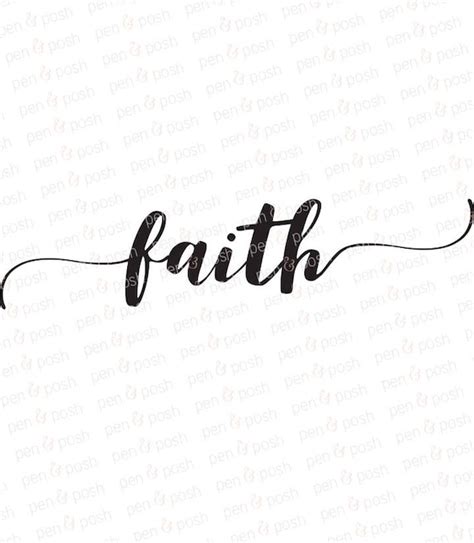 Faith SVG Faith Clipart Faith DXF Decoration SVG