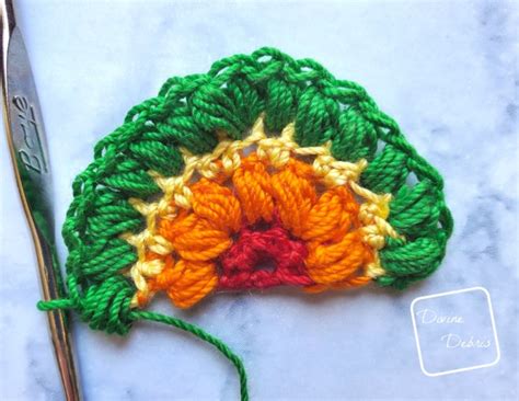 Puff Rainbow Earrings free crochet pattern by DivineDebris.com