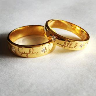 Personalized Name Ring Gold | Name Rings For Men