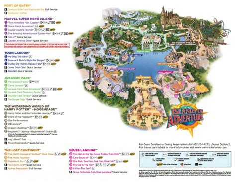 Printable Universal Studios Map