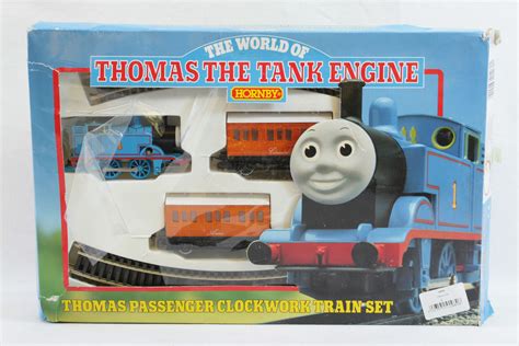 SOLD - Hornby Thomas The Tank Engine Passenger Clockwork Train Set ...