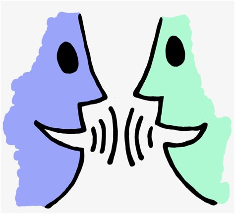 2 Characters Talking Clipart