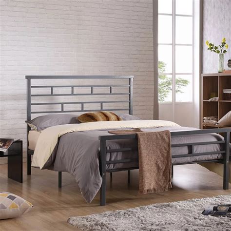 Hodedah Contemporary And Modern Metal Bed Frame | Beds | Furniture ...