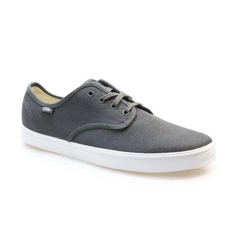 Vans Madero Grey Black Canvas Mens Skate Shoes Sneakers Trainers Size 6-11