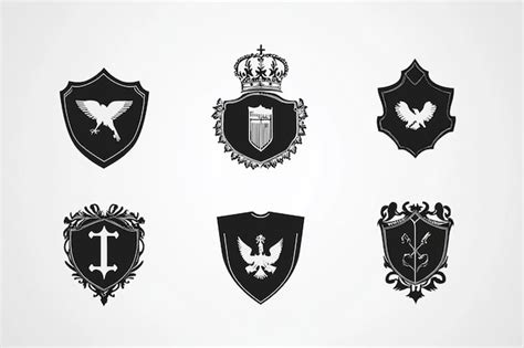 Black White Coat of Arms | Premium AI-generated vector