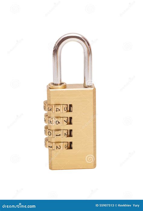 Combination padlock stock image. Image of color, closed - 55907513