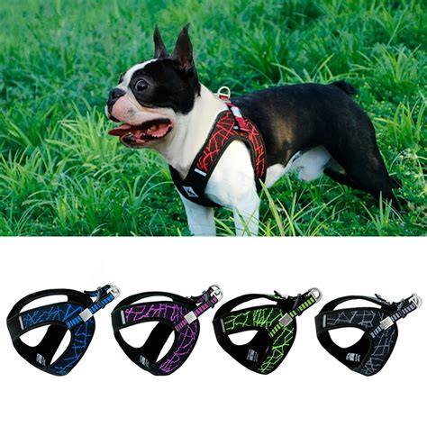 Pet Dog Harnesses For Dogs French Bulldog Chihuahua Adjustable Safety ...