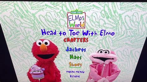 Head To Toe With Elmo 2003 DVD Menu Walkthrough - YouTube