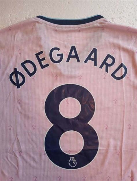 Martin Odegaard #8 Arsenal FC EPL Match Slim Pink Third Soccer Jersey 2022-2023 - Soccer-European